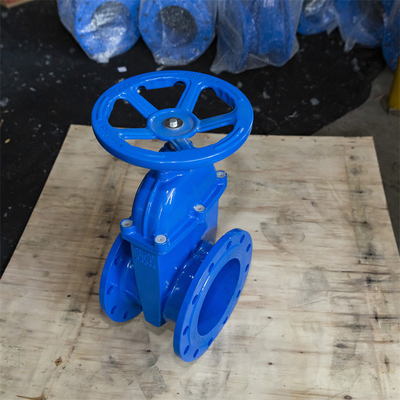 Extremidades elásticas da flange das águas residuais F4 PN10 GGG50 da válvula de porta de Seat do fio de cobre