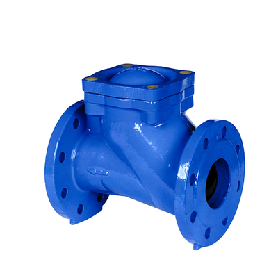 Válvula de verificação de borracha do balanço do Flapper da válvula de verificação GGG50 do balanço do ferro fundido do RUÍDO F6 QT450
