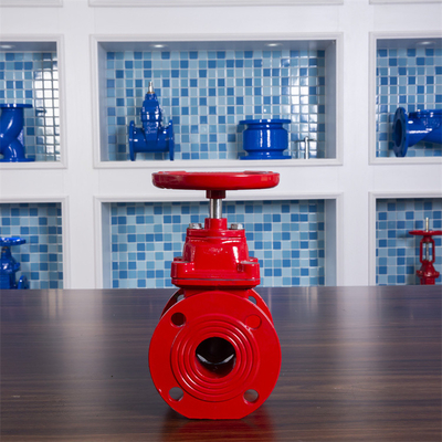 Gasóleo elástico dútile da água da válvula de porta PN16 da flange do ferro QT450 QT400