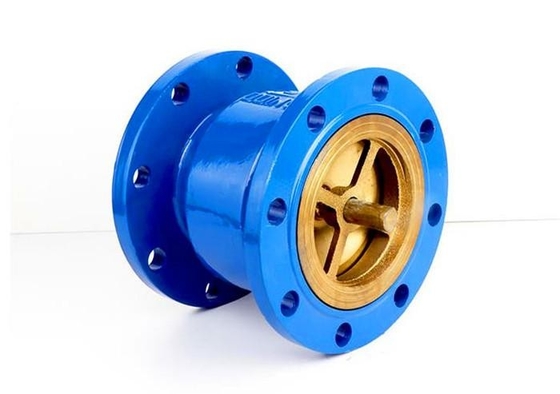 Válvula de verificação dútile do ferro do batente traseiro silencioso horizontal da flange de válvula da verificação do ferro fundido
