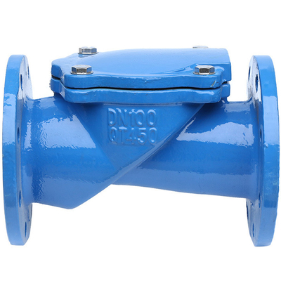 Válvula de verificação de borracha do Flapper da flange nodular da válvula de verificação do balanço do ferro fundido H44X-10