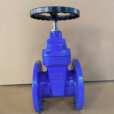 Válvula de porta assentada resiliente dútile do ruído F4 do ferro de Ggg50 Dn100 que oxida não