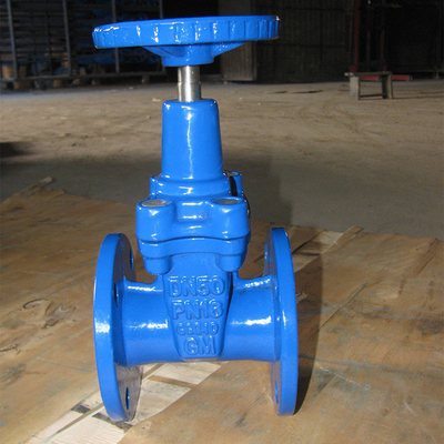 Ferro dútile macio DN100 DN150 da válvula de porta PN16 do selo de BS5163 GGG50